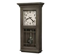 Howard Miller Sanborn 549-517 Orologio da parete II - Finitura invecchiata Boyne Falls, design in legno naturale di recupero, decorazione per la casa vintage, movimento al quarzo a campanello,