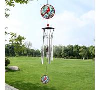 Howarmer Campanelli a vento per esterni, 61 cm, carillon a vento cardinale, campanelli a vento per esterni, patio, giardino, decorazione per esterni, idee regalo per donne, mamma, nonna, sorelle