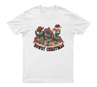Howdy Christmas Cactus T-Shirt Unisex Regalo Retrò Divertente Donna Vintage