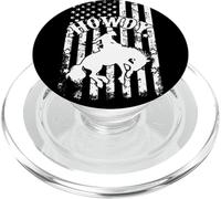 Howdy Cowboy & Cowgirl Howdy Rodeo Paese occidentale del sud PopSockets PopGrip per MagSafe