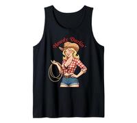 Howdy Darlin Cowgirl Wink Lazo Wild West Vintage Canotta