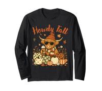 Howdy Fall Highland Mucca Zucca caffè Autunno Design Maglia a Manica
