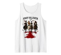 Howdy Halloween Cowgirl spaventoso paese occidentale Halloween Canotta