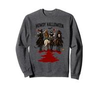 Howdy Halloween Cowgirl spaventoso paese occidentale Halloween Felpa