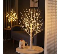 Howeifull 144 LED Luci Albero con Timer, LED Birch Tree Light bianco caldo rami regolabili Bonsai Decorazione Albero Illuminazione Decorazione interna per Natale, festa, matrimonio