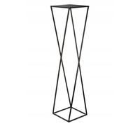 HowHomely 100 cm, supporto per fiori in metallo nero, moderno a forma di X