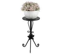 HowHomely Portavaso rotondo in metallo, altezza 55 cm, realizzato a mano, in metallo, con elementi decorativi, supporto per fiori per il soggiorno e la camera da letto