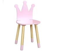 HowHomely | Sedia per bambini in legno rosa - mobili stabili per bambini, sedia in legno per la cameretta dei bambini, asilo, sedia per bambini