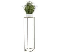 HowHomely - Supporto per fiori in metallo beige 100 cm di altezza - Stabile e robusto sgabello per piante in metallo - Portavasi per la decorazione del soggiorno, della camera da letto o dell'ufficio
