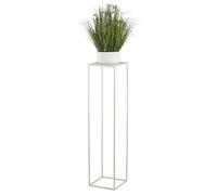 HowHomely Supporto per fiori in metallo color crema alto 100 cm - Solido e robusto supporto per fiori in metallo - Supporto per piante per la decorazione in soggiorno, camera da letto o ufficio