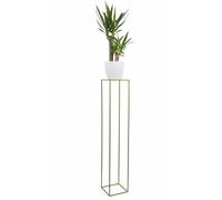 HowHomely - Supporto per fiori in metallo dorato 130 cm di altezza - Stativo per piante solido e robusto in metallo - Supporto per piante per la decorazione in soggiorno, camera da letto o ufficio