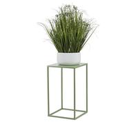 HowHomely - Supporto per fiori in metallo verde, 40 cm di altezza - Stuccatore per piante solido e robusto in metallo - Supporto per piante per la decorazione in soggiorno, camera da letto o ufficio