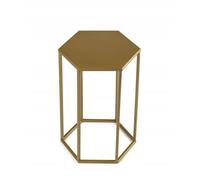 HowHomely Supporto per piante in metallo moderno 40 cm esagonale oro