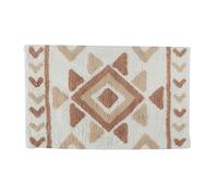 HowHomely Tappeto 80 x 50 cm, stile boho, per corridoio, camera da letto, soggiorno, motivo etnico, beige, marrone, moderno, facile da pulire