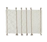 HowHomely Tappeto boho 80 x 50 cm, tappeto da bagno, per corridoio, camera da letto, soggiorno, piccolo, morbido, assorbente, facile da pulire, naturale, scandinavo, moderno