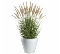 HowHomely Vaso per piante, bianco, 55 x 55 x 49 cm, resistente al gelo, classico, utilizzabile tutto l'anno