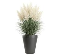 HowHomely Vaso per piante, grigio, 40 x 40 x 51 cm, per esterni, resistente al gelo, classico, utilizzabile tutto l'anno