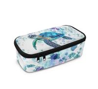 Howilath Astuccio grande per bambini, astuccio per ragazzi di grande capacità, astuccio per studenti scuola secondaria/primaria cancelleria astuccio, Tie-Dye Tartaruga Marina, 10.24"*4.49"*3.15, Zaino