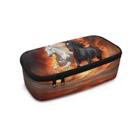 Howilath Astuccio grande per bambini, astuccio per ragazzi di grande capacità, astuccio per studenti scuola secondaria/primaria cancelleria astuccio, Fiamma di Fuoco, 10.24"*4.49"*3.15, Zaino per la