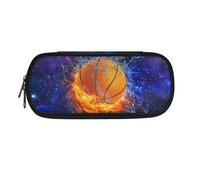 Howilath Astuccio per matite per bambini per la scuola, astuccio Kawaii per ragazzi e ragazze, organizer per cancelleria, Galaxy Fire Basket, 8.8"L x 1.7"W x 4.1"H, Zaino per la scuola