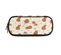 Howilath Astuccio per matite per bambini per la scuola, astuccio Kawaii per ragazzi e ragazze, organizer per cancelleria, Capibara, 8.8"L x 1.7"W x 4.1"H, Zaino per la scuola
