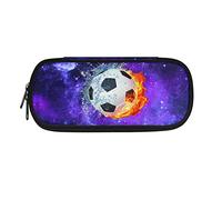 Howilath Astuccio portatile per bambini, astuccio portapenne per ragazzi e ragazze, materiale scolastico, organizer per matite e penne, Galaxy Fire Soccer, 8.8"L x 1.7"W x 4.1"H, Zaino per la scuola