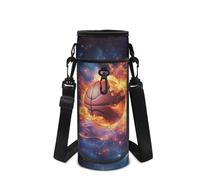 Howilath Borsa per bottiglia d'acqua in neoprene con palla, Fire Flame Basket, Zaino per bambini