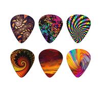 Howilath Funky Spirale Floreale Astratto Chitarra Picks, Plettri Pollice Plettri ABS per Chitarra Acustica, Elettrica, Basso 0,96 mm