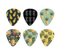 Howilath Pineapple 6 plettri per chitarra, in plastica ABS, ideali come regalo per chitarra e amante