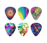 Howilath - Plettri colorati in ABS per chitarre elettriche acustiche, bassi o ukulele, spessore 0,96 mm