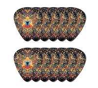 Howilath - Plettri per chitarra, astratti geometrici, frammenti a rombo, 12 plettri per chitarra (0,96 mm), regalo perfetto per lui e per lei