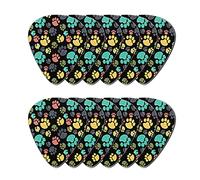 Howilath - Set di 12 plettri per chitarra, con zampa colorata e simpatica impronta di cani, confezione da 12 plettri per chitarra elettrica e acustica