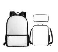 Howilath Set zaino e borsa per il pranzo per bambini per la scuola elementare 3 in 1, Personalizzato