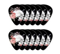 Howilath Skull Flowers - 12 plettri per chitarra, set di 12 plettri Harmony Premium