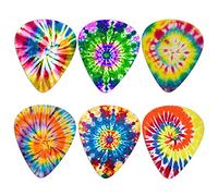 Howilath Tie-dye Mandala novità colorato arcobaleno design materiale ABS Vivid Printing, per chitarra acustica elettrica e base