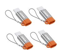 HOWJIM Adattatore Light-ning a USB C 4 Pezzi,PD27W/66W QC100W Rcarica Rapida,Adattatore da Light-ning Femmina a USB C Maschio per M-acBook Phone 17/16/15 Pad G-alaxy X-peria,Non per Cuffie/OTG Grigio