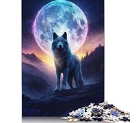 Howl At The Moon Jigsaw Puzzle Impossible 1000Pcs Decorazione Per La Casa. Giochi Rilassamento E Intelligence Per Adulti E Bambini Da 12 Anni 1000pcs (75x50cm)