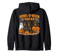 Howl-O-Ween Squad Doberman Dogs, Costume di Halloween Felpa con Cappuccio
