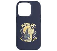 Howlin All Night Long Wolf Lover Night - Maglietta a maniche corte Custodia per iPhone 14 Pro
