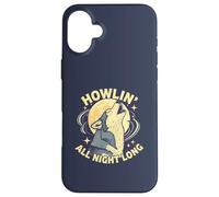 Howlin All Night Long Wolf Lover Night - Maglietta a maniche corte Custodia per iPhone 16 Plus