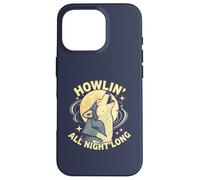 Howlin All Night Long Wolf Lover Night - Maglietta a maniche corte Custodia per iPhone 16 Pro