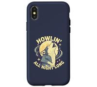 Howlin All Night Long Wolf Lover Night - Maglietta a maniche corte Custodia per iPhone X/XS