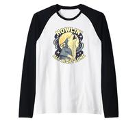 Howlin all Night Long Wolf Lover Night - Maglietta a Maniche Corte Maglia con Maniche Raglan