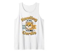 Howling Is My Cardio - Simpatico Design con Cane Canotta