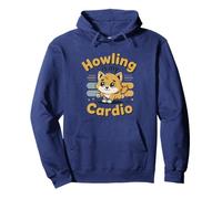 Howling Is My Cardio - Simpatico Design con Cane Felpa con Cappuccio