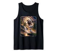 Howling Moon Pug Majestic Dog Vintage Moon Animals Canotta