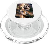 Howling Moon Pug Majestic Dog Vintage Moon Animals PopSockets PopGrip per MagSafe