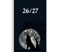 Howling Wolf 2026/2027 A5 Week To View Hardback Academic Diary With Weekly Affirmations: Gothic Student Mid Year School Planner With Timetable