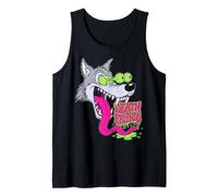 Howling Wolf Retro Biker Lowbrow Wolves Rockabilly 50s Canotta