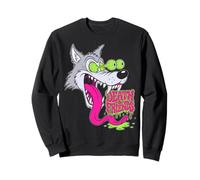 Howling Wolf Retro Biker Lowbrow Wolves Rockabilly 50s Felpa